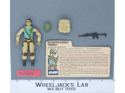 Airborne V1 100% Complete G.I. Joe 1983 Hasbro Vintage Action Figure