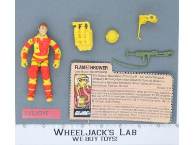 Blowtorch V1 100% Complete G.I. Joe 1984 Hasbro Vintage Action Figure