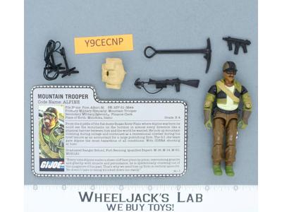 Alpine V1 100% Complete G.I. Joe 1985 Hasbro Vintage Action Figure