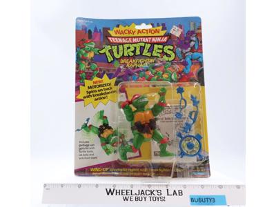 Breakfightin' Raphael Wacky Action TMNT 1990 Playmates NEW MOSC SEALED