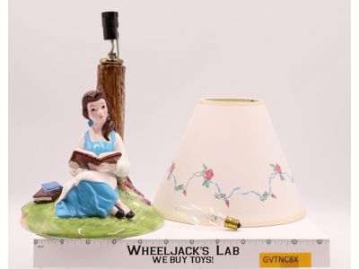 Belle Reading Ceramic Lamp Beauty and the Beast Disney 1992 Schmid NEW MIB