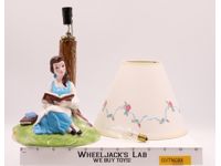 Belle Reading Ceramic Lamp Beauty and the Beast Disney 1992 Schmid NEW MIB