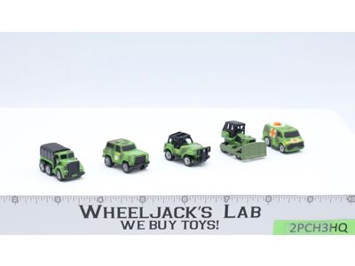 Lot of 5 Military Vehicle Micro Machines 1987-89 Galoob Vintage