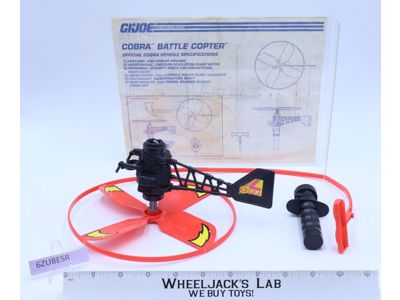 Battle Copter 100% Complete G.I. Joe 1991 Hasbro Vintage Action Figure Vehicle