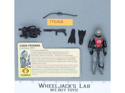 Eels V1 100% Complete G.I. Joe 1985 Hasbro Vintage Action Figure