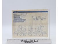 Terror Drome Firebat 1986 Original Instructions / Blueprints G.I. Joe Vehicle