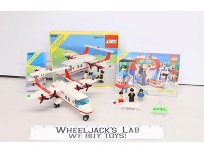 #6356 Med-Star Rescue Plane 100% Complete Legoland 1988 Town System