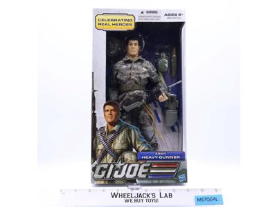 Army Heavy Gunner GI Joe 30th Anniv. 2011 Hasbro 12" Action Figure NEW SEALED