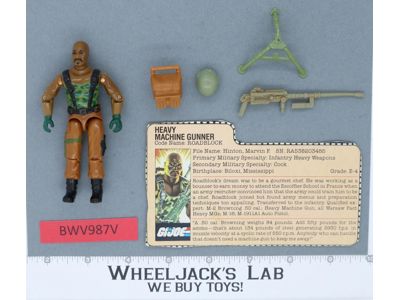 Roadblock V1 100% Complete G.I. Joe 1984 Hasbro Vintage Action Figure