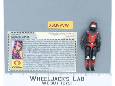 Strato-Viper V1 100% Complete G.I. Joe 1986 Hasbro Vintage Action Figure