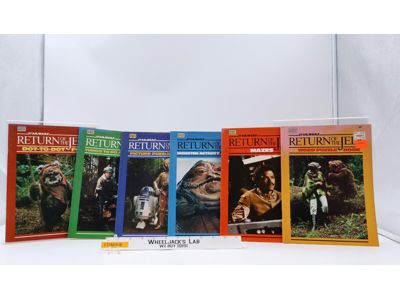 Lot of 6 Star Wars ROTJ Activity Coloring and Puzzle Books 1983 Happy House