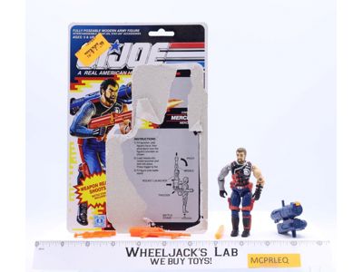 Mercer V1 100% Complete 22 Cardback 1991 G.I. Joe Hasbro Vintage Action Figure
