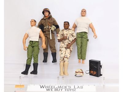 Lot of 4 Modern GI Joe 12" Action Figures + Accessories 1990s Hasbro
