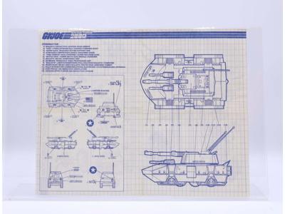 Dominator 1987 ORIGINAL Instructions / Blueprints G.I. Joe Hasbro