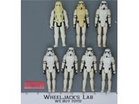 Lot of 7 Star Wars Stormtroopers / Snowtroopers 1980s Kenner Action Figures
