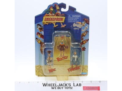 Rocky Mac & Fowler Chicken Run 2000 Dreamworks Action Figures NEW SEALED