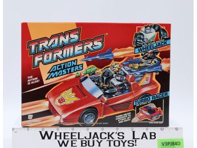 Action Masters Wheeljack Complete W/BOX, INSERT, UNUSED STICKERS G1 Transformers