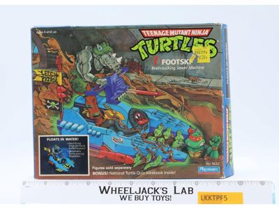 Footski 100% Complete W/Box Teenage Mutant Ninja Turtles TMNT 1989 Playmates
