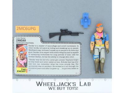 Zandar V1 100% Complete G.I. Joe 1986 Hasbro Vintage Action Figure