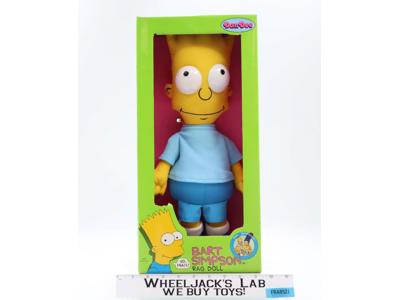 Bart Simpson Rag Doll The Simpsons 1990 Dandee 16" Doll NEW SEALED