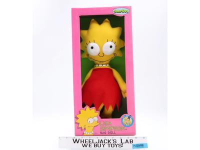 Lisa Simpson Rag Doll The Simpsons 1990 Dandee 16" Doll NEW SEALED