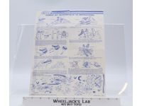 Combat Jet Skystriker (XP-14F) 1983 ORIGINAL Instructions Blueprints G.I. Joe