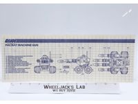 PAC/RAT Machine Gun 1983 ORIGINAL Instructions/ Blueprints G.I. Joe Vehicle
