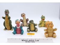 Lot of 6 Dinosaurs from The Land Before Time 1988 Amblin Pizza Hut Puppets