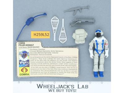 Snow Serpent V1 100% Complete G.I. Joe 1985 Hasbro Vintage Action Figure