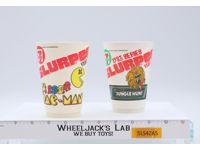Set of 2 Pac-Man & Jungle Hunt 1983 Series 7 Eleven Slurpee Video Game Cups