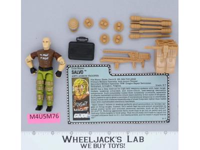 Salvo V1 100% Complete G.I. Joe 1990 Hasbro Vintage Action Figure
