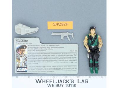 Dial-Tone V1 100% Complete G.I. Joe 1986 Hasbro Vintage Action Figure