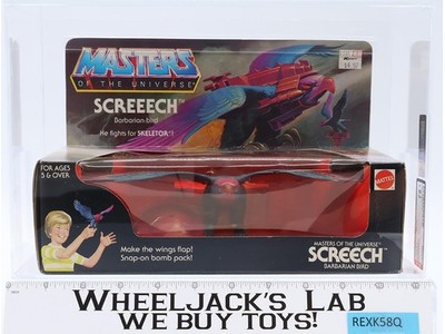 Screech AFA GRADED Y75+ 75/80/85 He-Man MOTU 1983 TAPE SEALED NO COLOR BREAK