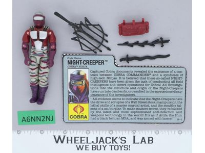 Night Creeper V1 100% Complete G.I. Joe 1990 Hasbro Vintage Action Figure