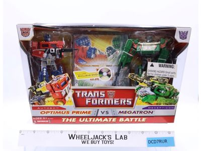 Optimus Prime vs Megatron Ultimate Battle Transformers Classics Hasbro NEW MISB