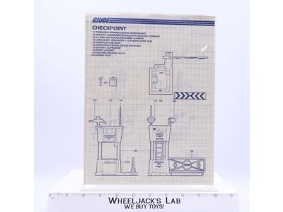 Checkpoint 1985 ORIGINAL Instructions Blueprints G.I. Joe Hasbro Action Figure