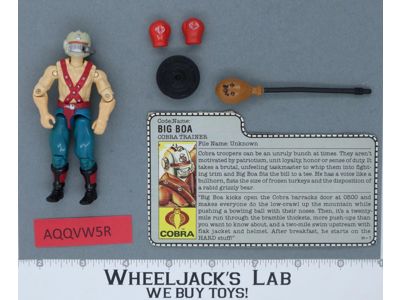 Big Boa V1 100% Complete G.I. Joe 1987 Hasbro Vintage Action Figure