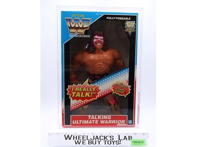 Talking Ultimate Warrior 12 in AFA GRADED 80 80/85/90 WWF Wrestling 1990 Hasbro