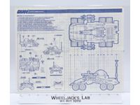 Destro's Razorback 1989 ORIGINAL Instructions/Blueprints G.I. Joe Hasbro Vehicle