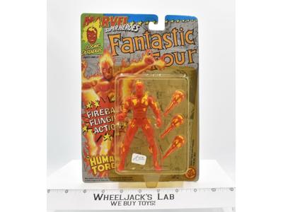 Human Torch Marvel Super Heroes Cosmic Defenders Fantastic Four MOSC 1992 Toybiz