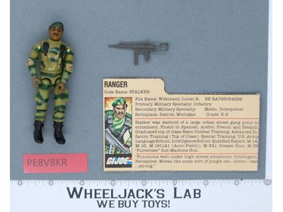 Stalker V1.5 Swivel Arm 100% Complete G.I. Joe 1983 Hasbro Vintage Action Figure