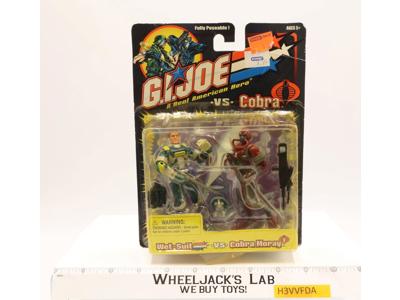 Wet Suit vs Cobra Moray GI Joe vs Cobra 2001 Hasbro Figure Set NEW SEALED