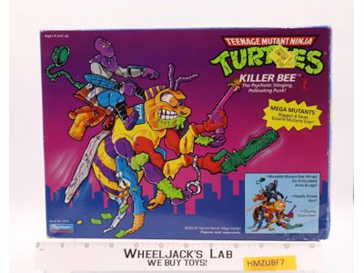 Killer Bee 100% Complete Teenage Mutant Ninja Turtle TMNT 1990 Playmates Vehicle