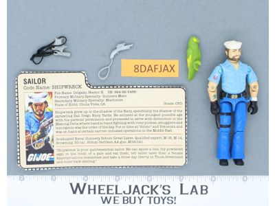 Shipwreck V1 100% Complete G.I. Joe 1985 Hasbro Vintage Action Figure