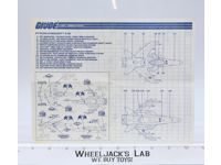 Python Conquest X-30 1988 ORIGINAL Instructions / Blueprints G.I. Joe Hasbro