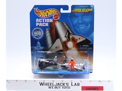 John Glenn Great American Hero Hot Wheels Action Pack Mattel NEW SEALED