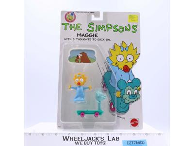 Maggie Simpson from The Simpsons 1990 Mattel Vintage Action Figure NEW SEALED