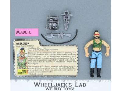 Ripper V1 100% Complete G.I. Joe 1985 Hasbro Vintage Action Figure