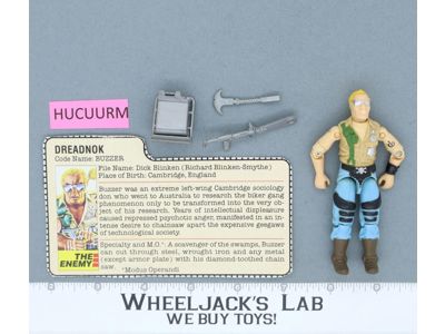 Buzzer V1 100% Complete G.I. Joe 1985 Hasbro Vintage Action Figure