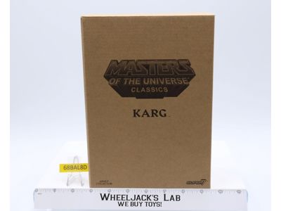 Karg w/ Mailer MOSC He-Man Classics 10th Anniversary MOTUC 2018 Mattel Super 7